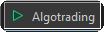 O botão Algotrading na barra do MetaTrader 5, ligado.